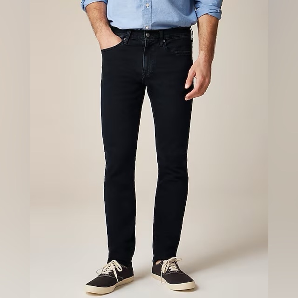 J. Crew Men's 484 Slim Fit Stretch Jeans Deep Lake Wash Size 33x32